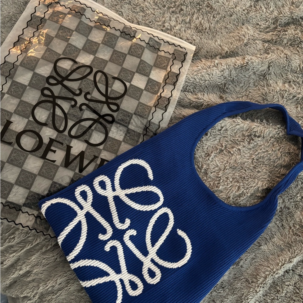 Blue Halter Loewe Top